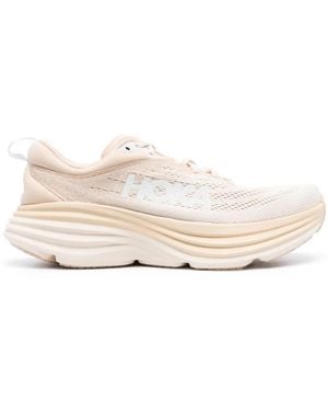 Hoka One One Bondi 8 Logo-print Gradient Trainers - Natural