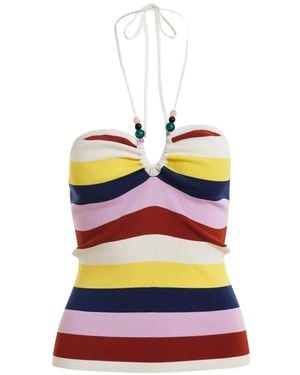Essentiel Antwerp Striped-Pattern Top - White