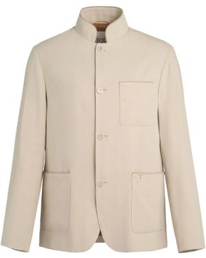 Tod's Castello Chest-Pocket Jacket - Natural