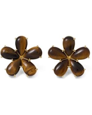 Roxanne Assoulin The Stone Flower Earrings - Metallic