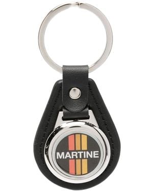 Martine Rose レザー キーホルダー - ホワイト