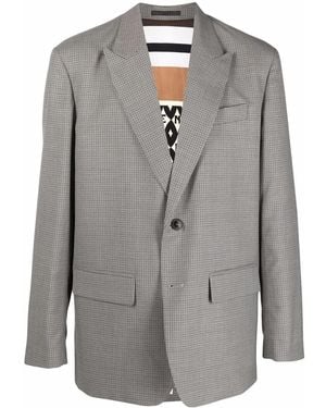 Valentino Garavani Peak-Lapel Single-Breasted Blazer - Grey