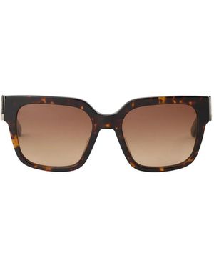 KARL LAGERFELD Gafas De Sol Cuadradas Con Monograma - Marrón