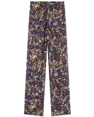 Dries Van Noten Elasticated Viscose Pants - White