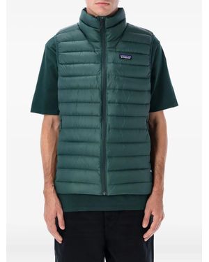 Patagonia ダウンベスト - グリーン