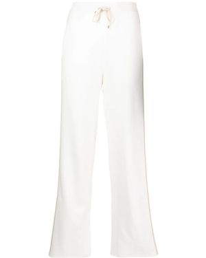 Lorena Antoniazzi Pantalones de chándal rectos con cordones - Blanco