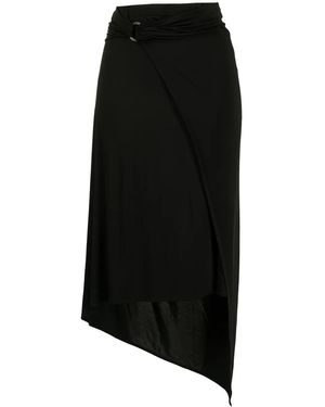 Rabanne Belted-Waist Skirt - Black