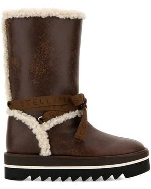 Stella McCartney Après-Ski À Plateforme - Marron