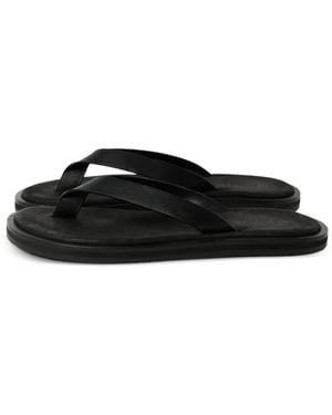 Studio Nicholson Curren Leather Sandals - Black
