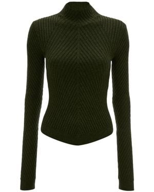 Victoria Beckham Maglione A Collo Alto - Verde