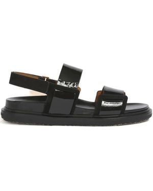 Marni Lakleren Sandalen - Zwart