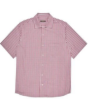 Slowear Checked Cotton Shirt - Pink
