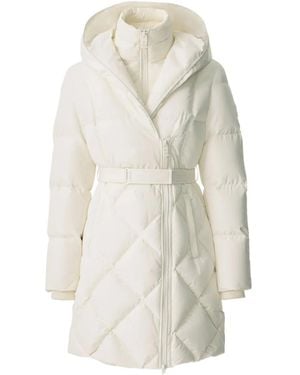 Mackage Hooded Quilted Coat - White