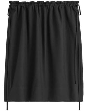 TOTEME Silk Pyjama Skirt - Black