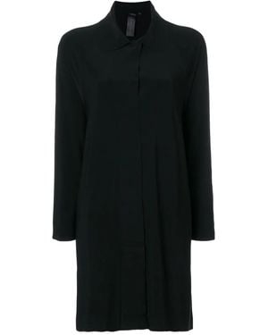 Norma Kamali Collared Long-Line Cardigan - Schwarz