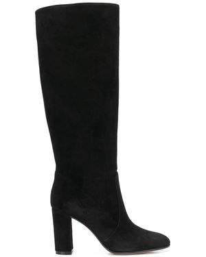 Gianvito Rossi スエード ロングブーツ - ブラック