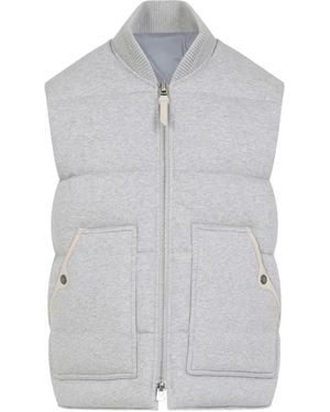 Tom Ford Quilted Paneled Vest - Gray