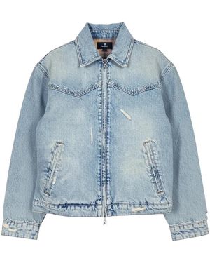 Represent Buttoned Denim Jacket - Blue