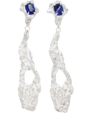 Loveness Lee Pendientes Largos Ceciliae - Blanco