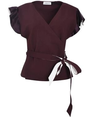 Lanvin Blusa A Portafoglio - Viola