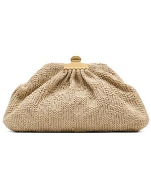 Marc Jacobs The Summer Glam Woven Clutch Bag - Natural
