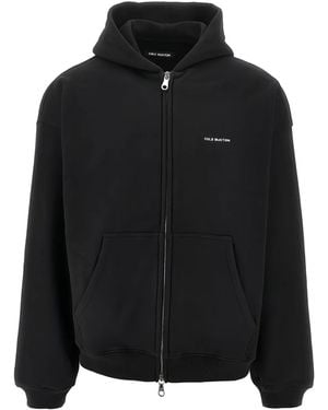 Cole Buxton Logo-detail Zip-up Hoodie - Black