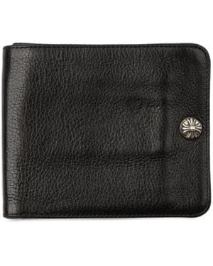 Chrome Hearts Cross Ball Snap Wallet - Black