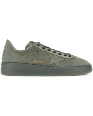 Golden Goose Pure-Star Trainers - Green