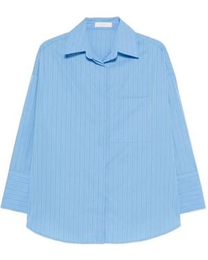 Faithfull the Brand Clemente Chest-Pocket Striped Shirt - Blue