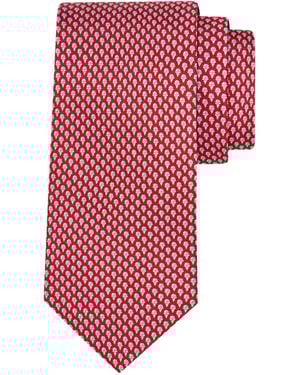 Ferragamo Patterned Tie - Rosa