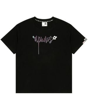 Aape By A Bathing Ape T-Shirt mit Bären-Print - Schwarz