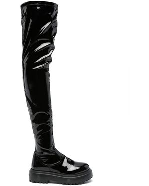 Le Silla Ranger 50mm サイハイブーツ - ブラック