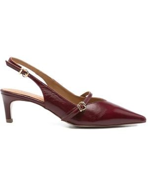 Pedro Miralles Leather Mules - Brown