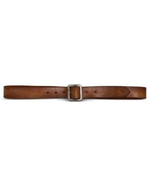 RRL Cinturón De Piel - Blanco