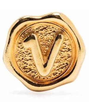 Maria Black Pop V Coin Pendant - Metallic