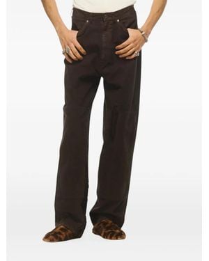 Bluemarble Panelled Distressed Trousers - Black
