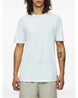 Dirty Laundry Logo-Patch T-Shirt - White