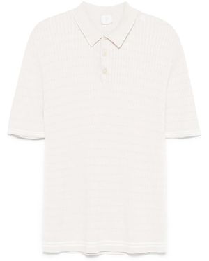 Eleventy Polo Intrecciata - Bianco