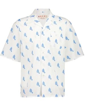 Marni Printed Short-Sleeves Shirt - White