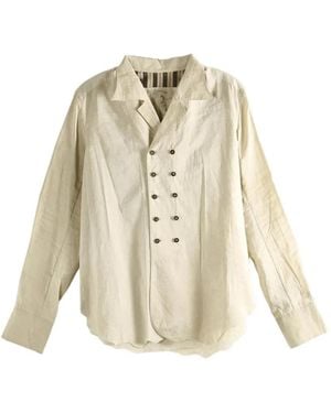 Ziggy Chen Double-breasted shirt - Weiß