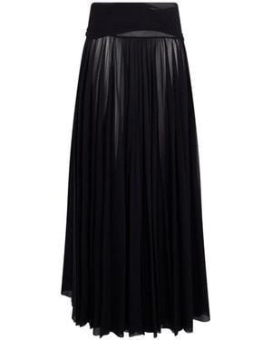 Philosophy Di Lorenzo Serafini Ruched-Waist Pleated Skirt - Black