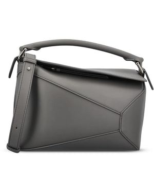 Loewe Small Puzzle Edge Tote Bag - Black