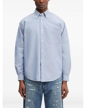 Beams Plus Button-Down Collar Shirt - Blue