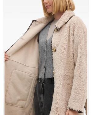 Ouí Abrigo con cinturón y ribete festoneado - Neutro