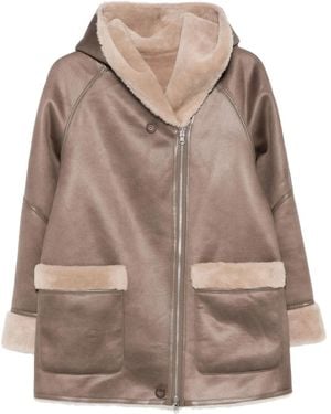 Urbancode Lammy Jas Met Capuchon - Bruin
