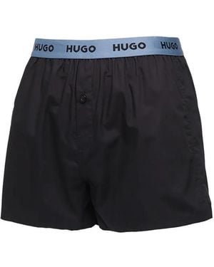 HUGO Logo Patterned Boxer 3-Pack - Blue