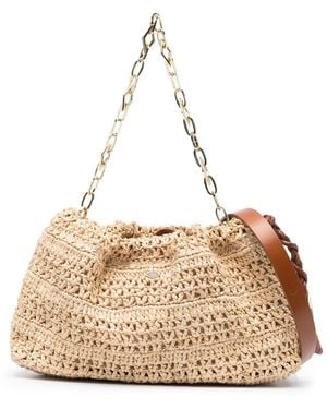 Ba&sh Nane Raffia Shopper - Naturel