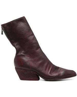 Guidi Bottines 55 Mm En Cuir - Violet