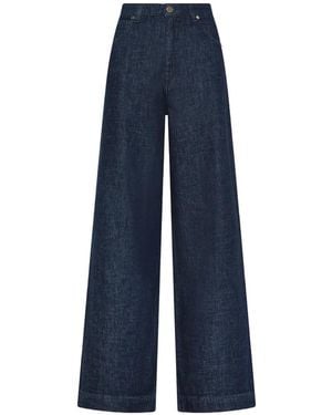 Cruna Taylor Pressed-Crease Jeans - Blue