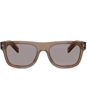 Prada Sonnenbrille Mit Eckigem Gestell - Grau